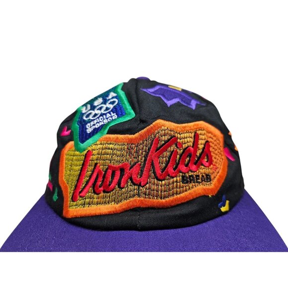 VTG Iron Kids Bread Official Sponsor 1996 Atlanta Olympics Hat All Over Print - Picture 2 of 11